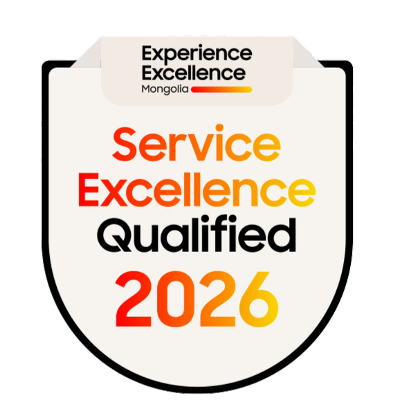 Service Excellence Qualified 2026 — Experience Excellence Mongolia recognition badge